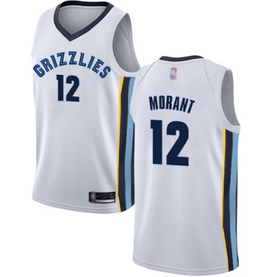 Nike Memphis Grizzlies #12 Ja Morant White Youth NBA Swingman Association Edition Jersey